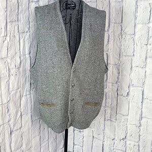 PURITAN Gray Button Up‎ Sweater Vest XL